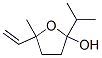 5-Ethenyltetrahydro-5-methyl-2-(1-methylethyl)-2-furanol Struktur