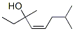 (Z)-3,7-dimethyloct-4-en-3-ol Struktur