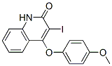 3-Iodo-4-(4-methoxyphenoxy)-2(1H)-quinolinone Struktur