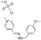 4-[[(p-anisyl)methylhydrazono]methyl]-1-methylpyridinium methyl sulphate Struktur