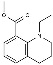 8-Quinolinecarboxylicacid,1-ethyl-1,2,3,4-tetrahydro-,methylester(9CI) Struktur