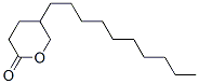 5-decyltetrahydro-2H-pyran-2-one Struktur