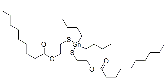 (dibutylstannylene)bis(thio-2,1-ethanediyl) didecanoate  Struktur