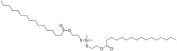 (dimethylstannylene)bis(thioethylene) dipalmitate Struktur