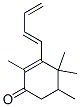 3-[(E)-1,3-Butadienyl]-2,4,4,5-tetramethyl-2-cyclohexen-1-one Struktur