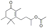 3-(3-Acetyloxybutyl)-2,4,4,5-tetramethyl-2-cyclohexen-1-one Struktur