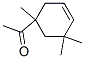 1-(1,5,5-trimethyl-3-cyclohexen-1-yl)ethan-1-one  Struktur