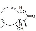 (3S,3aR,4S,6E,10E,11aR)-2,3,3a,4,5,8,9,11a-Octahydro-4-hydroxy-3,6,10-trimethylcyclodeca[b]furan-2-one Struktur