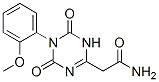 1,4,5,6-tetrahydro-N-(2-methoxyphenyl)-4,6-dioxo-1,3,5-triazin-2-acetamide Struktur