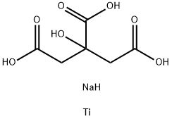 citric acid, sodium titanium salt Struktur