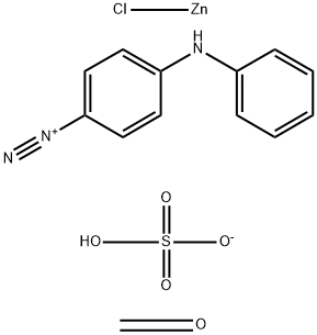 4-DIAZODIPHENYLAMINE/FORMALDEHYDE CONDENSATE HYDROGEN SULFATE ZINC CHLORIDE COMPLEX Struktur