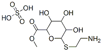 methyl 6-(2-aminoethylsulfanyl)-3,4,5-trihydroxy-oxane-2-carboxylate, sulfuric acid Struktur