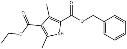 2-BENZYL 4-ETHYL 3,5-DIMETHYL-1H-PYRROLE-2,4-DICARBOXYLATE Struktur