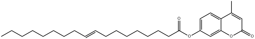 (E)-9-オクタデセン酸4-メチル-2-オキソ-2H-1-ベンゾピラン-7-イル 化學構造式