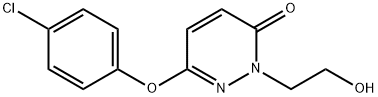 6-(4-Chlorophenoxy)-2-(2-hydroxyethyl)-3(2H)-pyridazinone Struktur