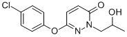 2-(2-Hydroxypropyl)-6-(4-chlorophenoxy)-3-pyridazinone Struktur