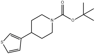 4-(3-Thienyl)-1-piperidinecarboxylic acid 1,1-dimethylethyl<br>ester Struktur