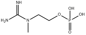 1-(2-Hydroxyethyl)-1-methylguanidine dihydrogen phosphate Struktur