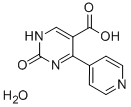 2-OXO-4-(4-PYRIDINYL)-1,2-DIHYDRO-5-PYRIMIDINECARBOXYLIC ACID HYDRATE Struktur