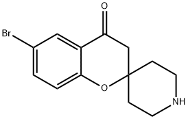 6-BroMospiro[chroMan-2,4'-piperidin]-4-one Struktur