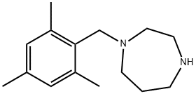 1-(MESITYLMETHYL)-1,4-DIAZEPANE Struktur