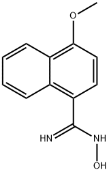 N'-HYDROXY-4-METHOXY-1-NAPHTHALENECARBOXIMIDAMIDE Struktur