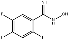 2,4,5-TRIFLUORO-N'-HYDROXYBENZENECARBOXIMIDAMIDE Struktur