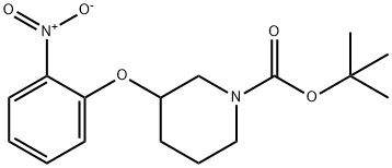 3-(2-NITROPHENOXY)PIPERIDINE, N-BOC PROTECTED Struktur