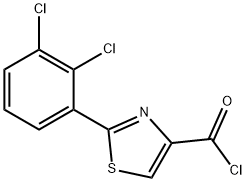 2-(2,3-DICHLOROPHENYL)-1,3-THIAZOLE-4-CARBONYL CHLORIDE Struktur