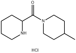 (4-METHYLPIPERIDINO)(2-PIPERIDINYL)METHANONE HYDROCHLORIDE Struktur