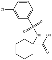 3-(3-ChlorophenylsulfonylaMino)cyclohexanecarboxylic acid, 96% Struktur