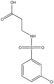 N-(3-Chlorophenylsulfonyl)-^b-alanine, 96% Struktur