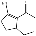 Ethanone, 1-(2-amino-5-ethyl-1-cyclopenten-1-yl)- (9CI) Struktur