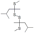 Methyl[3-methyl-1-(methylthio)butyl] persulfide Struktur