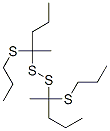 Propyl[1-(propylthio)ethyl] persulfide Struktur