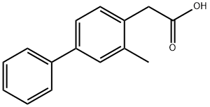 3-METHYL-BIPHENYL-4-ACETIC ACID Struktur