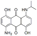 1-amino-4,8-dihydroxy-5-[(1-methylethyl)amino]anthraquinone Struktur