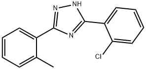 5-(2-Chlorophenyl)-3-(o-tolyl)-1H-1,2,4-triazole Struktur