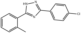 5-(4-Chlorophenyl)-3-(o-tolyl)-1H-1,2,4-triazole Struktur