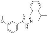 3-(o-Cumenyl)-5-(3-methoxyphenyl)-1H-1,2,4-triazole Struktur