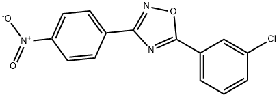 5-(3-CHLOROPHENYL)-3-(4-NITROPHENYL)-1,2,4-OXADIAZOLE Struktur