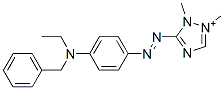 5-[4-(Ethylbenzylamino)phenylazo]-1,2-dimethyl-1H-1,2,4-triazole-2-ium Struktur