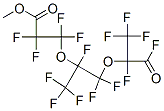 2,2,3,3-Tetrafluoro-3-[1,2,2-trifluoro-2-[1,2,2,2-tetrafluoro-1-(fluoroformyl)ethoxy]-1-(trifluoromethyl)ethoxy]propionic acid methyl ester Struktur