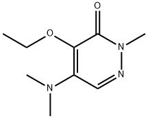 5-Dimethylamino-4-ethoxy-2-methyl-3(2H)-pyridazinone Struktur