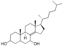 cholest-8(14)-ene-3,7-diol Struktur