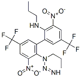 2-nitro-6-[3-nitro-2-propylamino-5-(trifluoromethyl)phenyl]diazenyl-N- propyl-4-(trifluoromethyl)aniline Struktur