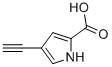 1H-Pyrrole-2-carboxylic acid, 4-ethynyl- (9CI) Struktur