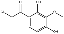 Ethanone, 2-chloro-1-(2,4-dihydroxy-3-methoxyphenyl)- (9CI) Struktur