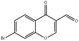 7-Bromo-4-oxo-4H-chromene-3-carbaldehyde Struktur