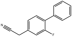 2-FLUORO-(1,1BIPHENYL)-4-ACETONITRILE Struktur